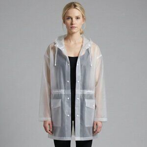 ZARA Transparent Raincoat Size M